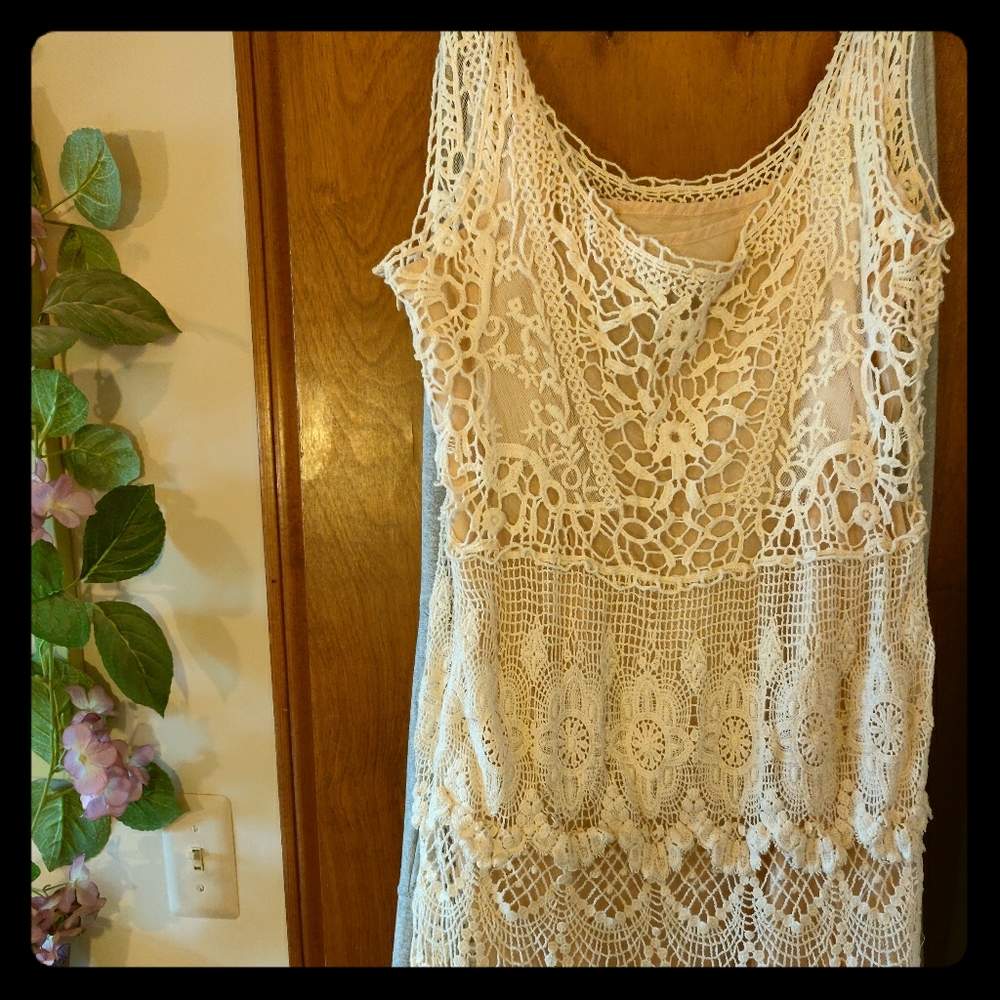 Crochet tea dress